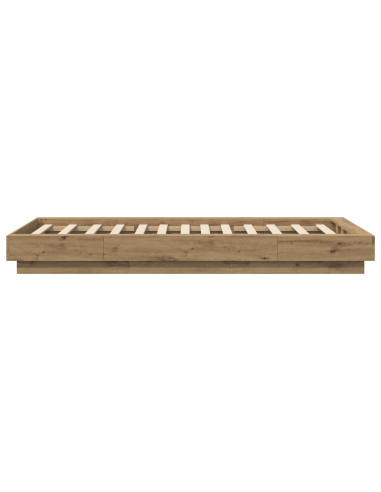 Struttura letto a pavimento Rovere Artigianale 80 x 210 cm