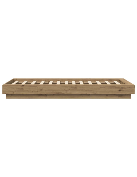 Struttura letto a pavimento Rovere Artigianale 80 x 210 cm