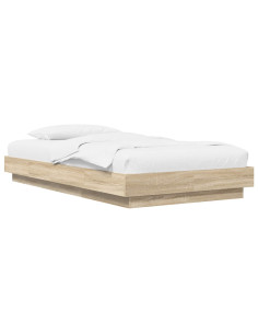 Struttura letto a pavimento Rovere Sonoma 80 x 210 cm 2