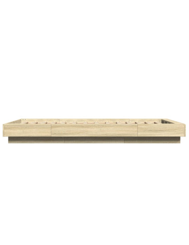 Struttura letto a pavimento Rovere Sonoma 80 x 210 cm