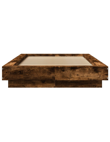Struttura letto a pavimento Rovere Fumo 80 x 210 cm