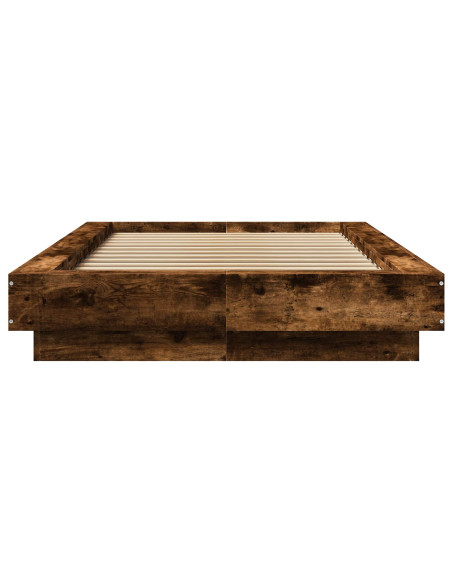 Struttura letto a pavimento Rovere Fumo 80 x 210 cm