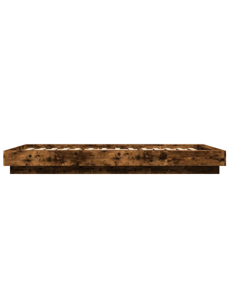 Struttura letto a pavimento Rovere Fumo 80 x 210 cm