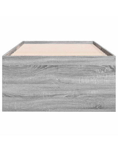 Telaio del letto con storage Sonoma grigio 80 x 200 cm