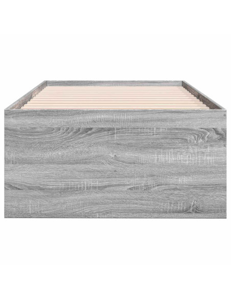 Telaio del letto con storage Sonoma grigio 80 x 200 cm