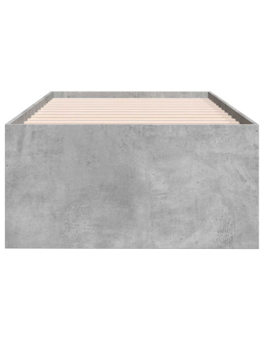 Telaio del letto con storage Grigio Cemento 80 x 200 cm