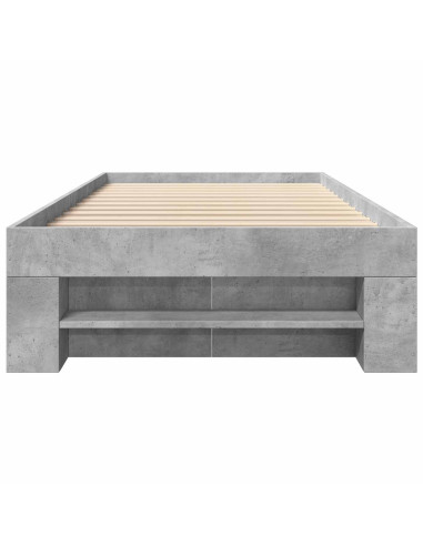 Telaio del letto con storage Grigio Cemento 80 x 200 cm