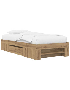 Telaio del letto con storage Rovere Artigianale 80 x 200 cm 2
