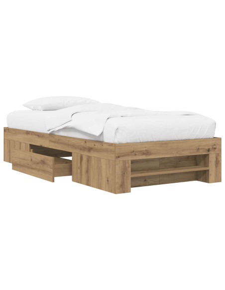 Telaio del letto con storage Rovere Artigianale 80 x 200 cm