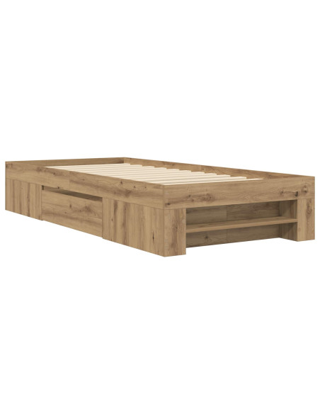 Telaio del letto con storage Rovere Artigianale 80 x 200 cm