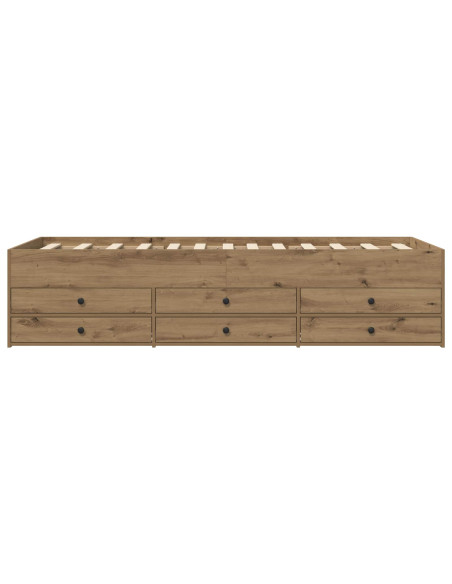 Telaio del letto con storage Rovere Artigianale 80 x 200 cm