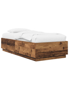 Struttura del letto Legno antico 80 x 200 cm 2