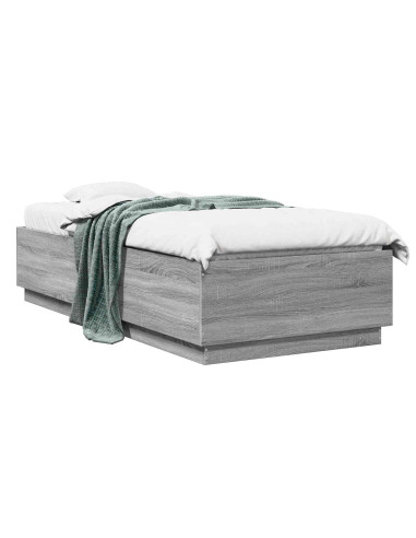Struttura del letto Sonoma grigio 80 x 200 cm