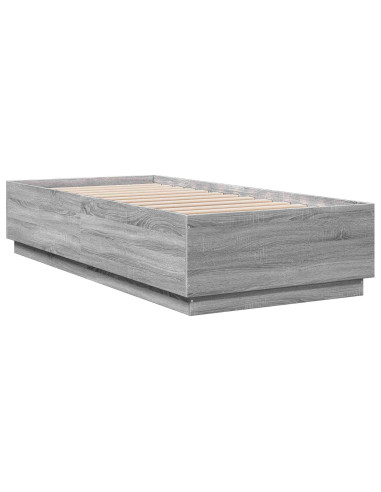 Struttura del letto Sonoma grigio 80 x 200 cm