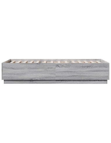 Struttura del letto Sonoma grigio 80 x 200 cm