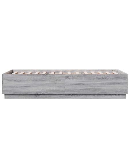 Struttura del letto Sonoma grigio 80 x 200 cm