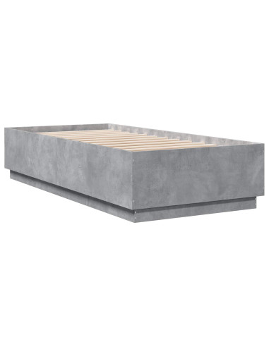 Struttura del letto Grigio Cemento 80 x 200 cm