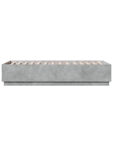 Struttura del letto Grigio Cemento 80 x 200 cm