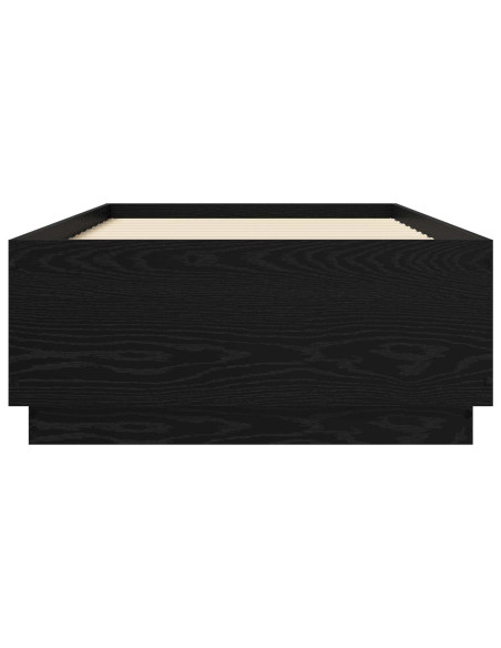 Struttura del letto Rovere Nero 80 x 200 cm