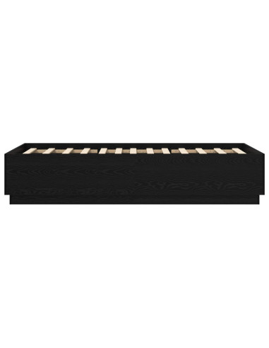 Struttura del letto Rovere Nero 80 x 200 cm