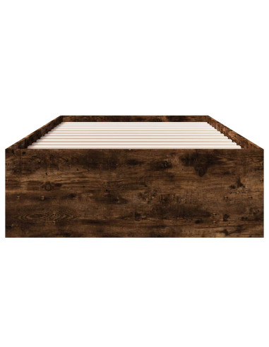 Struttura del letto con lo scaffale Rovere Fumo 80 x 200 cm