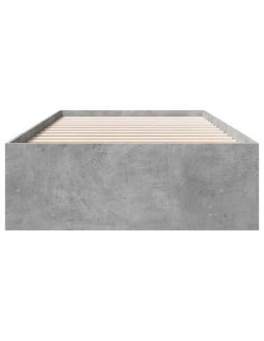 Struttura del letto con lo scaffale Sonoma grigio 80 x 200 cm