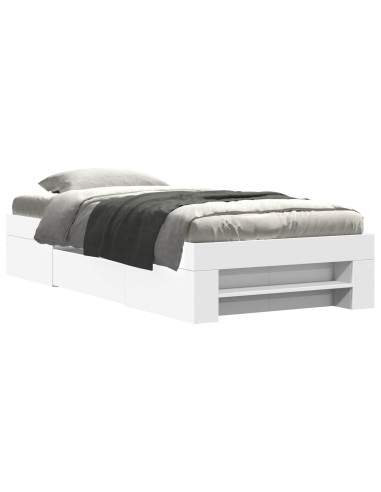 Telaio del letto con storage con cassetto Bianco 80 x 200 cm