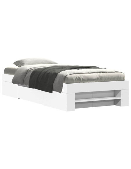 Telaio del letto con storage con cassetto Bianco 80 x 200 cm