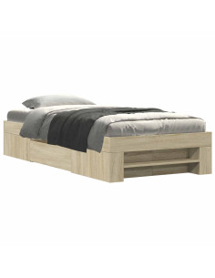 Telaio del letto con storage Rovere Sonoma 80 x 200 cm 2