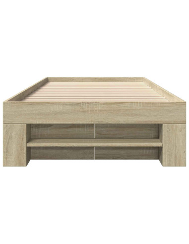 Telaio del letto con storage Rovere Sonoma 80 x 200 cm