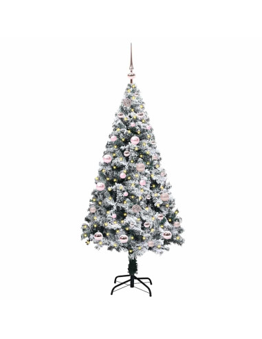 Albero di Natale artificiale con 150 LED Bianco 150 cm
