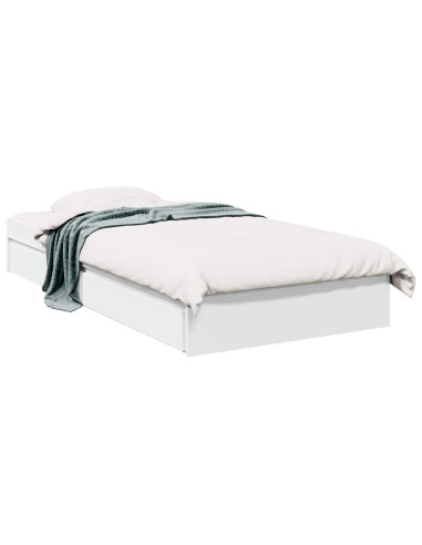 Telaio del letto con storage con cassetto Bianco 80 x 200 cm