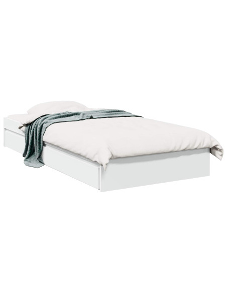 Telaio del letto con storage con cassetto Bianco 80 x 200 cm