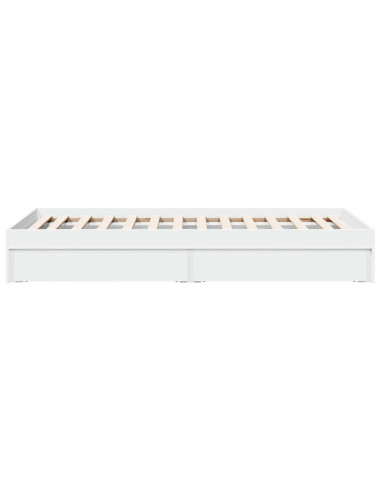 Telaio del letto con storage con cassetto Bianco 80 x 200 cm