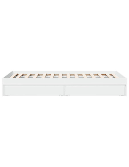 Telaio del letto con storage con cassetto Bianco 80 x 200 cm