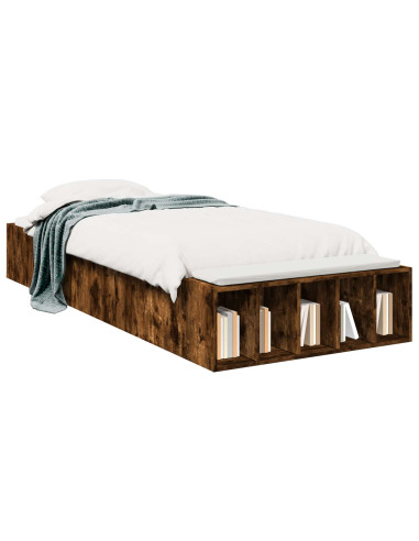 Telaio del letto con storage Rovere Fumo 80 x 200 cm