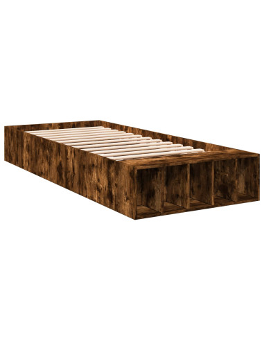 Telaio del letto con storage Rovere Fumo 80 x 200 cm