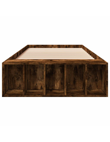 Telaio del letto con storage Rovere Fumo 80 x 200 cm