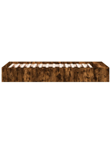 Telaio del letto con storage Rovere Fumo 80 x 200 cm