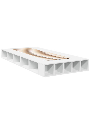 Telaio del letto con storage con lo scaffale Bianco 80 x 200 cm