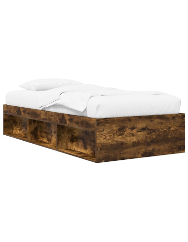 Telaio del letto con storage Rovere Fumo 80 x 200 cm
