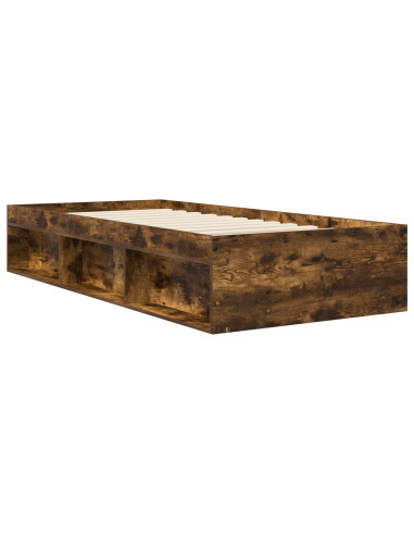Telaio del letto con storage Rovere Fumo 80 x 200 cm