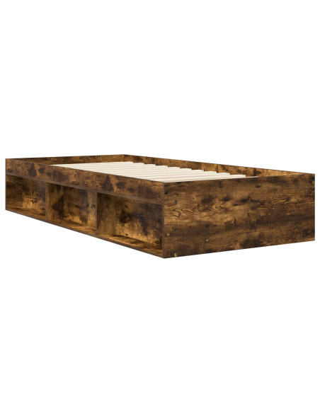 Telaio del letto con storage Rovere Fumo 80 x 200 cm