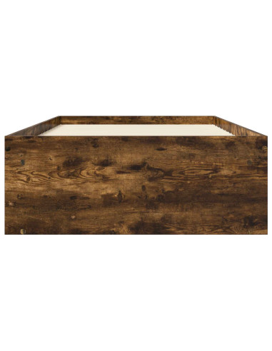 Telaio del letto con storage Rovere Fumo 80 x 200 cm