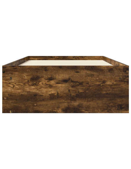 Telaio del letto con storage Rovere Fumo 80 x 200 cm