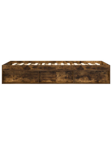 Telaio del letto con storage Rovere Fumo 80 x 200 cm