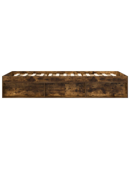 Telaio del letto con storage Rovere Fumo 80 x 200 cm