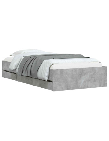 Telaio del letto con storage Sonoma grigio 80 x 200 cm