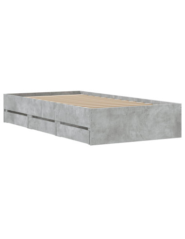 Telaio del letto con storage Sonoma grigio 80 x 200 cm