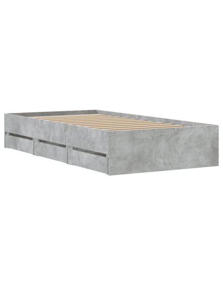 Telaio del letto con storage Sonoma grigio 80 x 200 cm